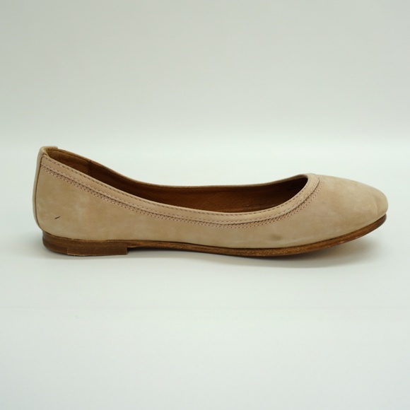 FRYE Carson Ballet Flat Slip-On Flat Blush Suede - Picture 4 of 7